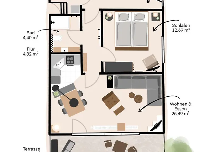 Komfort-fewo Gluecksgriff Mit Garten 빌링겐